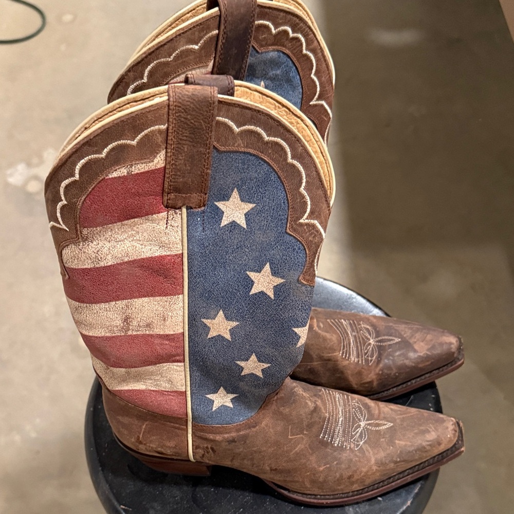 Shyanne Patriotic Leather Boots
